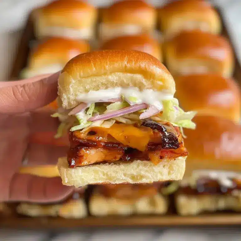 Bacon Ranch BBQ Chicken Sliders Recipe
