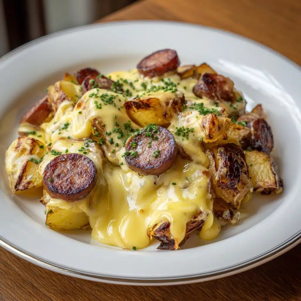 Cheesy Ranch Potatoes and Smoked Sausage Recipe - Recipe Image