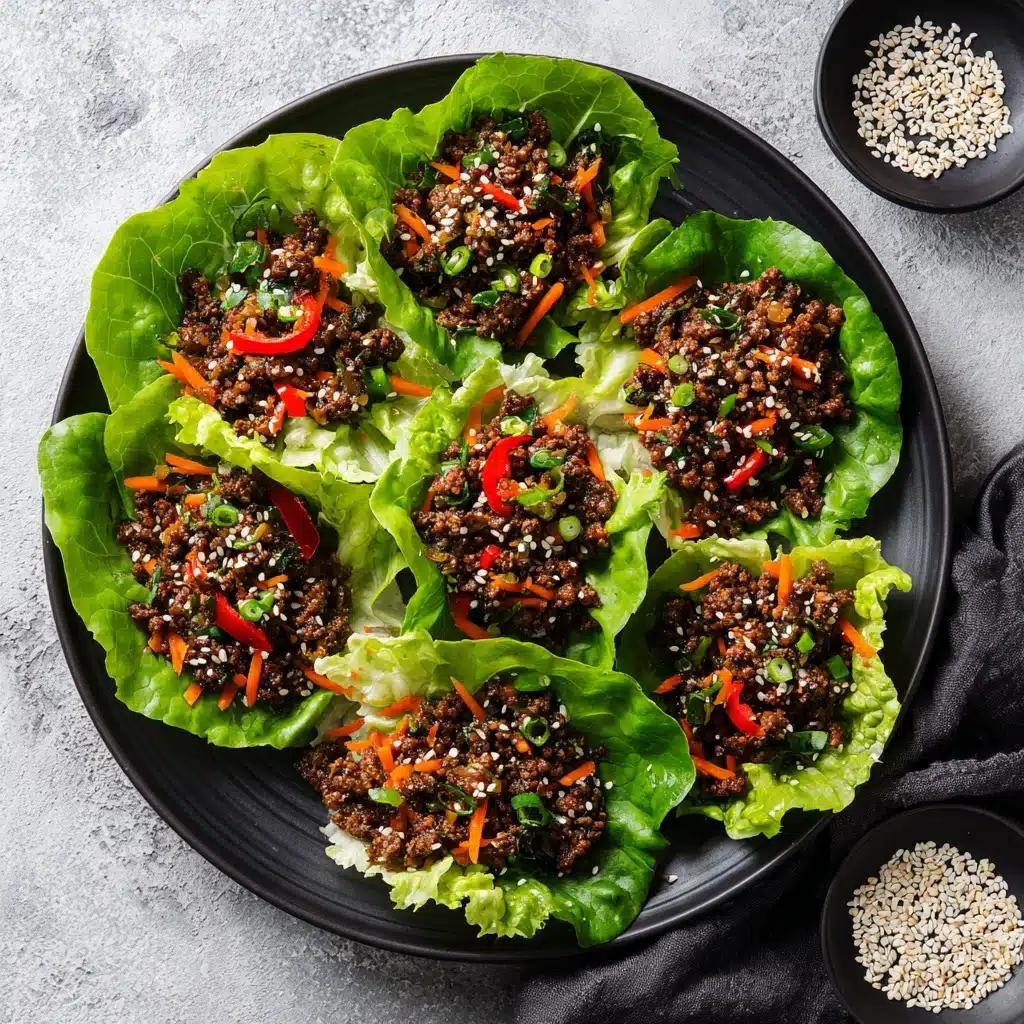Asian Style Ground Beef Lettuce Wraps Recipe - Recipe Image