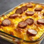 Smoked Sausage and Cheesy Potato Casserole Recipe