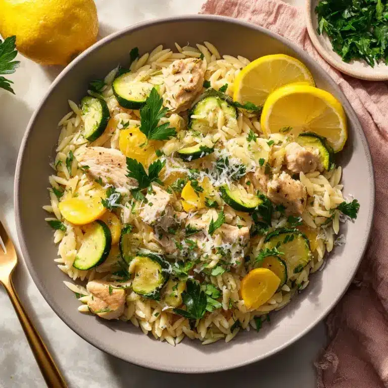 Skillet Lemon Parmesan Chicken with Zucchini and Squash Recipe