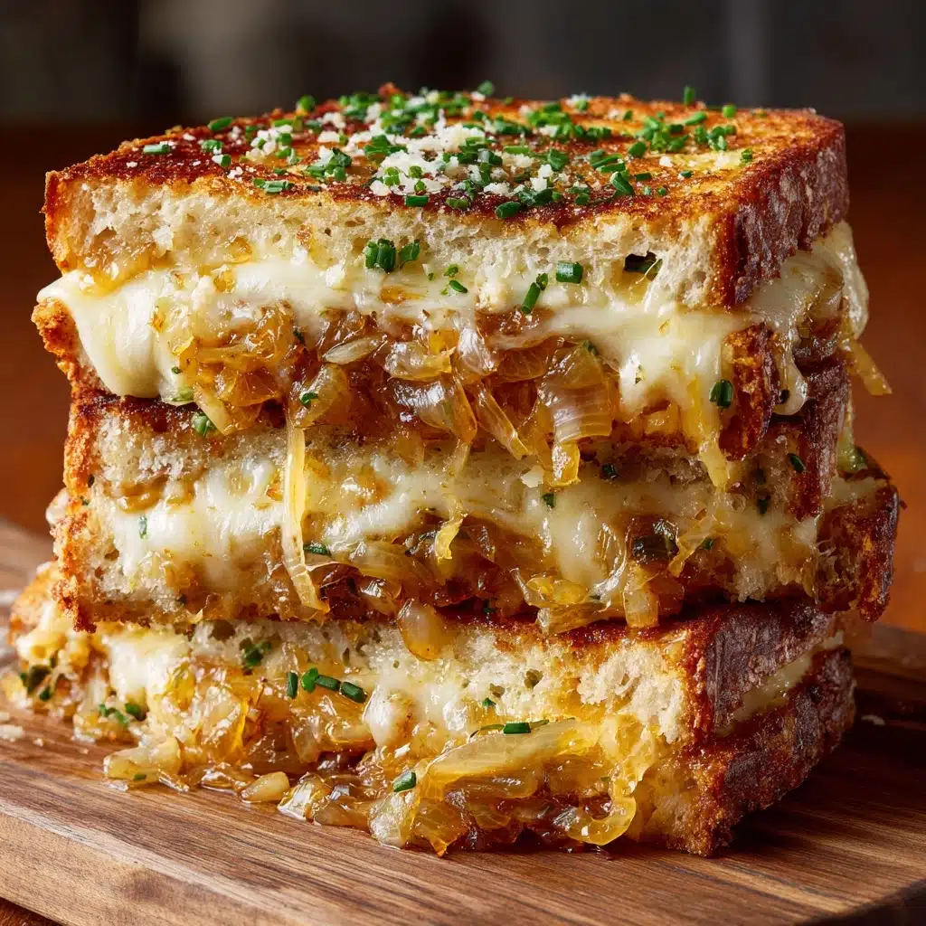 French Onion Grilled Cheese Sandwich Recipe - Recipe Image