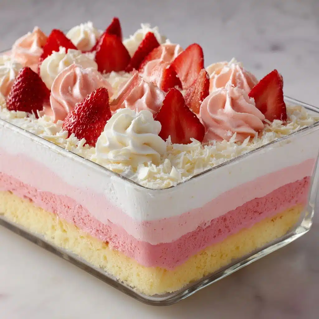 No-Bake Strawberry Jello Lasagna Recipe