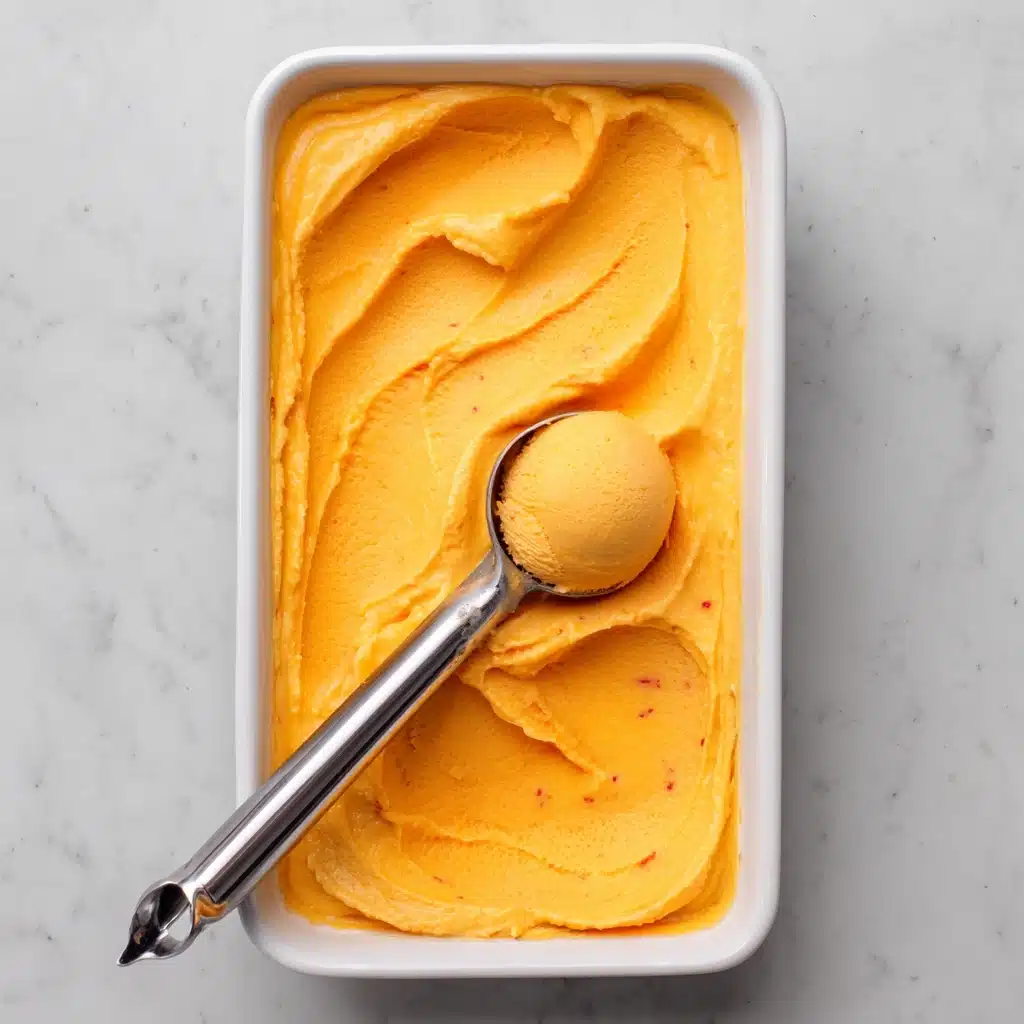 The Best Peach Sorbet Without Ice Cream Maker Recipe - Recipe Image