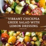 The Easiest Chickpea Greek Salad Recipe