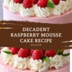 Raspberry Mousse Cake Recipe