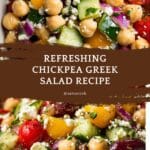 The Easiest Chickpea Greek Salad Recipe
