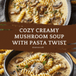 Creamy Mushroom Pasta Soup Recipe