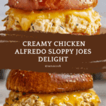 Chicken Alfredo Sloppy Joes Recipe