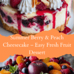 Summer Berry and Peach Cheesecake Recipe