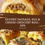 Sausage, Egg and Cheese Breakfast Roll-Ups Recipe