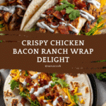 Crispy Chicken Bacon Ranch Wrap Recipe