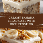 Amazing Banana Bread Cake with Cream Cheese Frosting Recipe