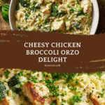 Cheesy Chicken Broccoli Orzo Recipe