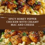 Spicy Honey Pepper Chicken with Mac and Cheese Recipe