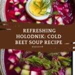 Holodnik - Cold Summer Beet Soup Recipe