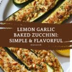 Best Baked Zucchini with Garlic and Lemon Recipe