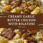 Creamy Garlic Butter Chicken and Rigatoni in Parmesan Sauce Recipe