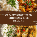 Creamy Smothered Chicken and Rice Recipe
