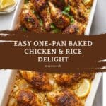 Baked Chicken Legs and Rice Recipe