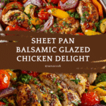 Balsamic Glazed Chicken and Veggies (Sheet Pan) Recipe