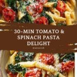 Easy Tomato and Spinach Pasta Recipe