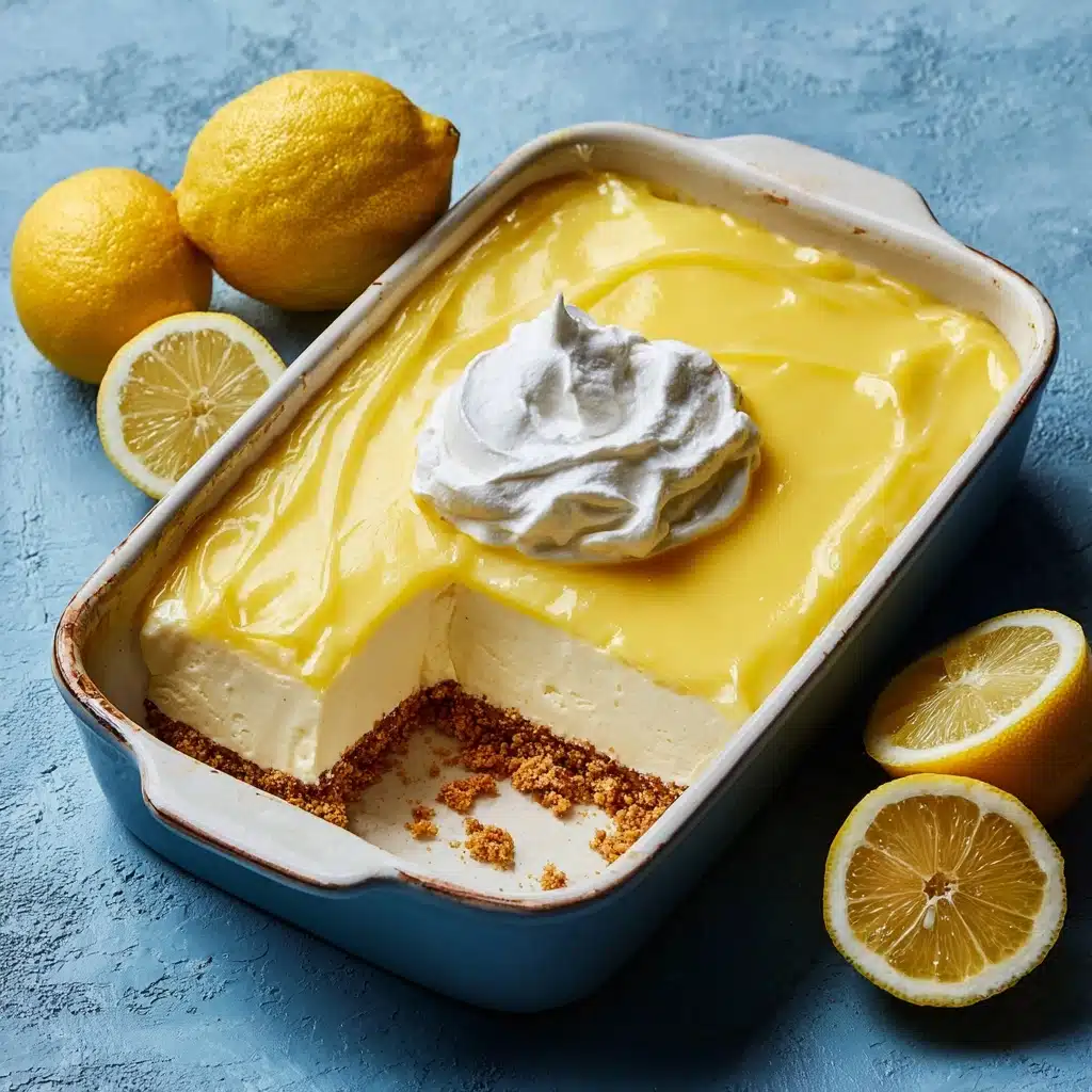 4-Ingredient Lemon Cream Cheese Dump Cake Recipe - Recipe Image