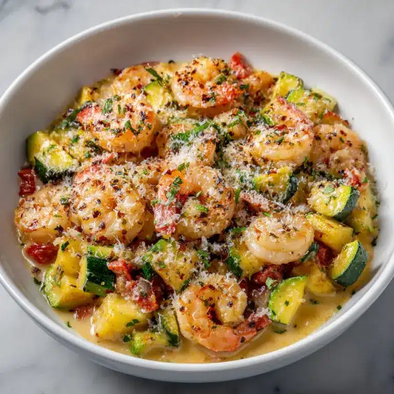 SHRIMP AND ZUCCHINI SKILLET Recipe