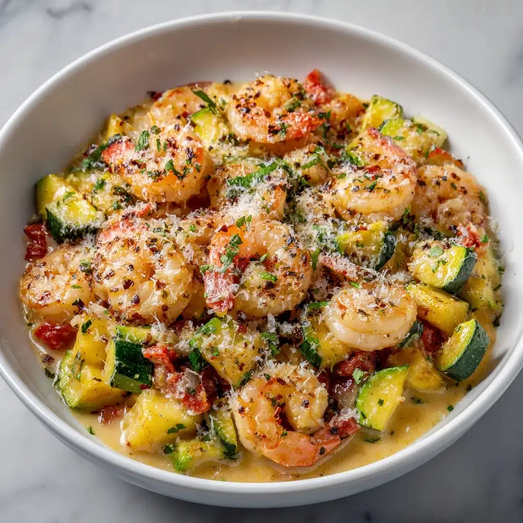 SHRIMP AND ZUCCHINI SKILLET Recipe - Recipe Image