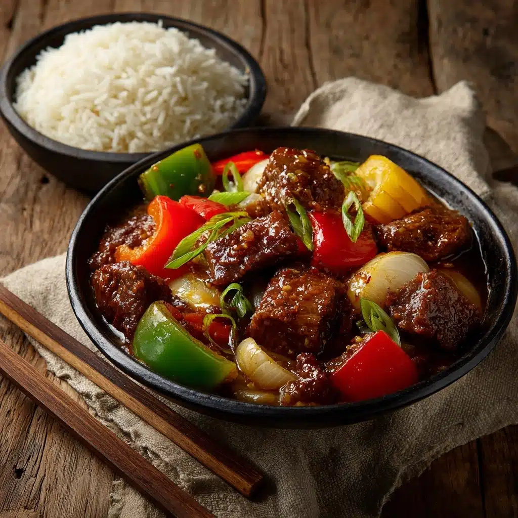 Slow Cooker Pepper Steak Recipe - Recipe Image