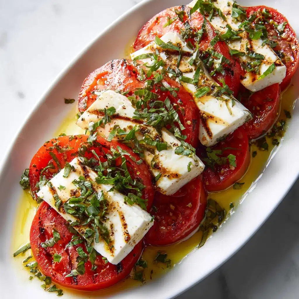 Barefoot Contessa Roasted Tomato Caprese Salad Recipe - Recipe Image