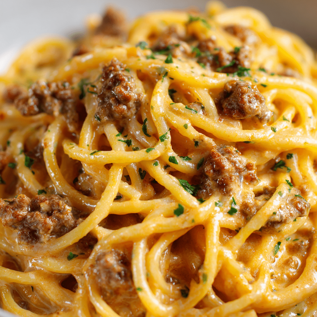 Beef and Garlic Butter Pasta recipe - Recipe Image