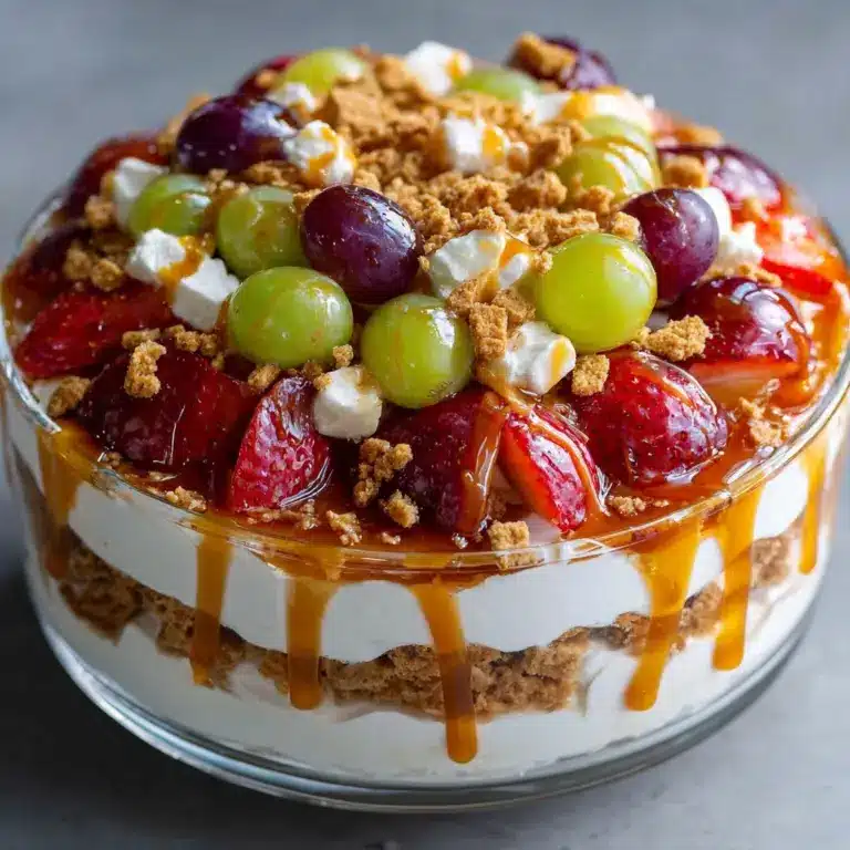 Caramel Crunch Cheesecake Fruit Salad Recipe