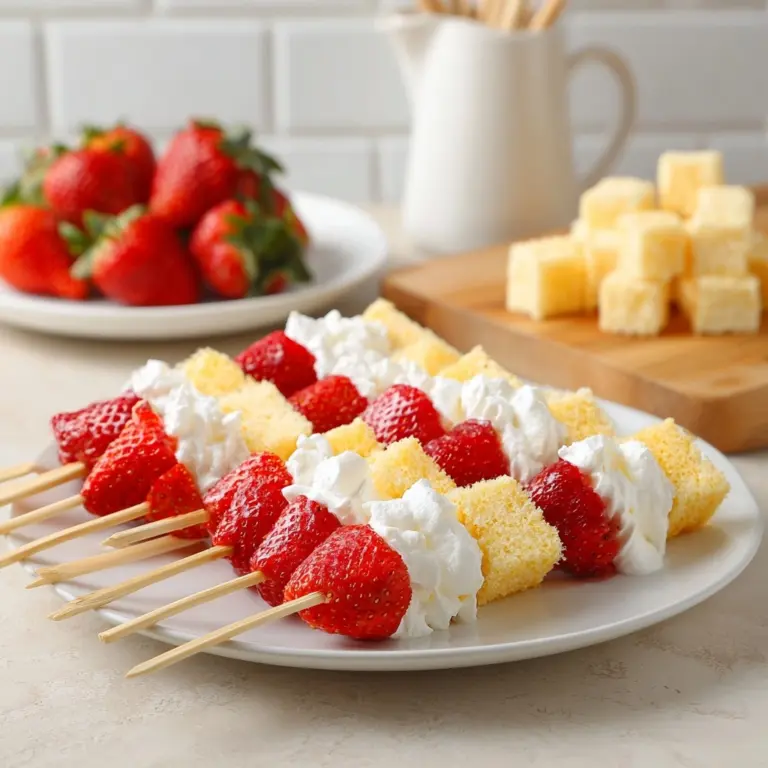 Strawberry Shortcake Kabobs - 2 Ways Recipe
