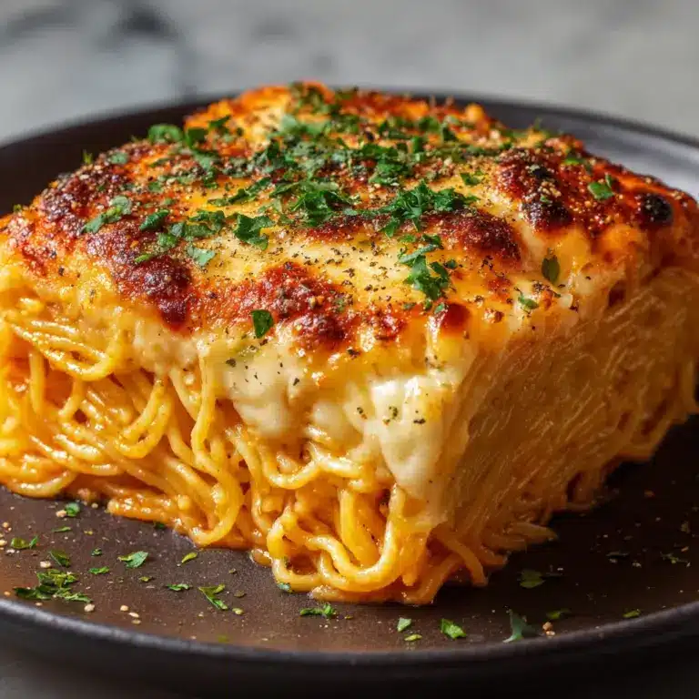 Baked Cream Cheese Spaghetti Casserole Recipe