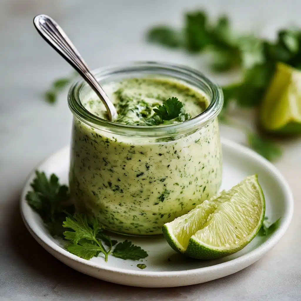Creamy Garlic Lime Cilantro Sauce Recipe - Recipe Image