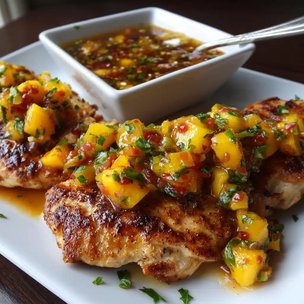 Grilled Chicken with Peach Chipotle Sauce Recipe - Recipe Image