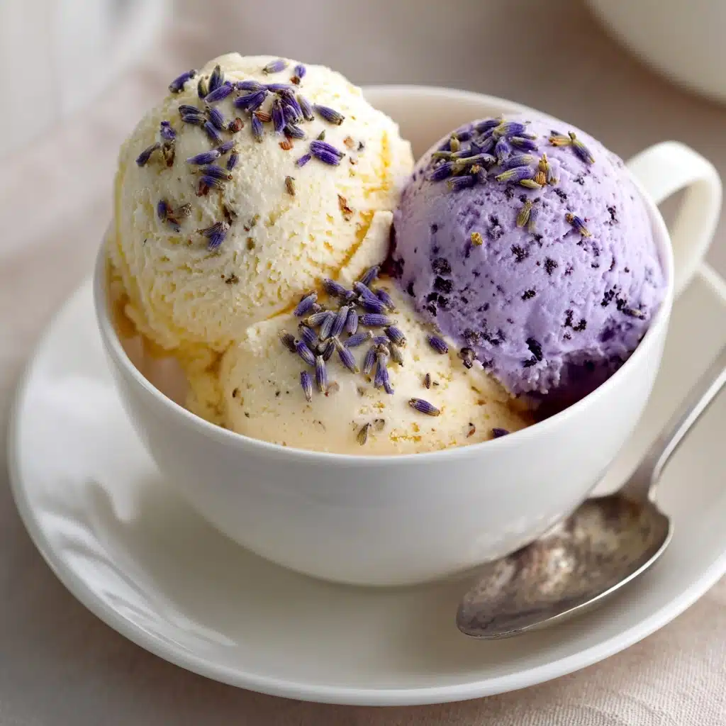 Honey Lavender Ice Cream Recipe - Recipe Image