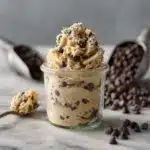 Chocolate chip edible cookie dough for one [3 variations] Recipe