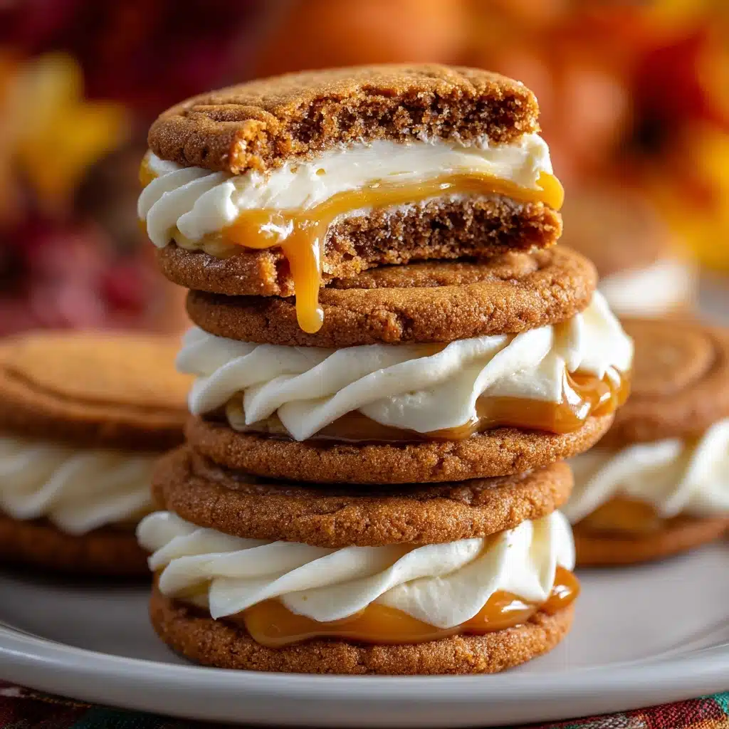Apple Cider Whoopie Pie cookies with Caramel Filling Recipe - Recipe Image