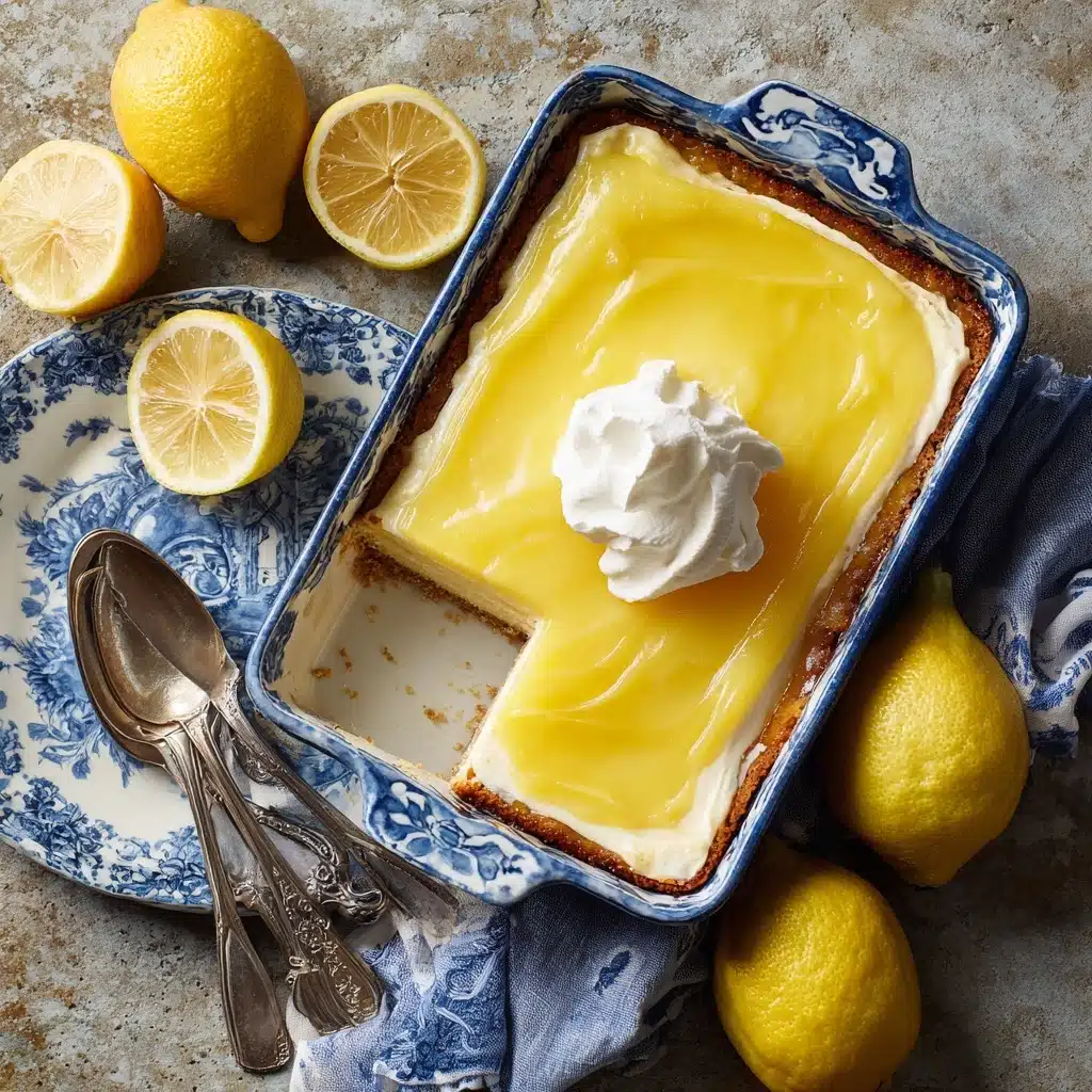 4-Ingredient Lemon Cream Cheese Dump Cake Recipe - Recipe Image