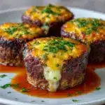 Cheesy Stuffed Meatloaf Bites Recipe
