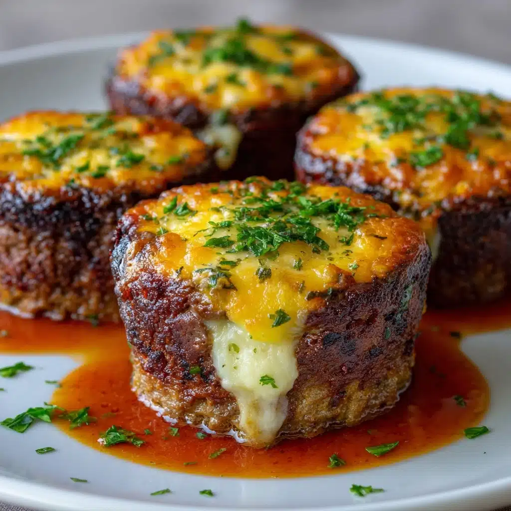 Cheesy Stuffed Meatloaf Bites Recipe - Recipe Image