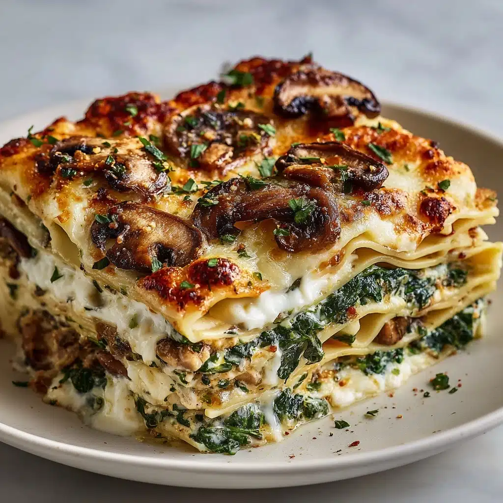 Mushroom And Spinach Lasagna Recipe - Recipe Image