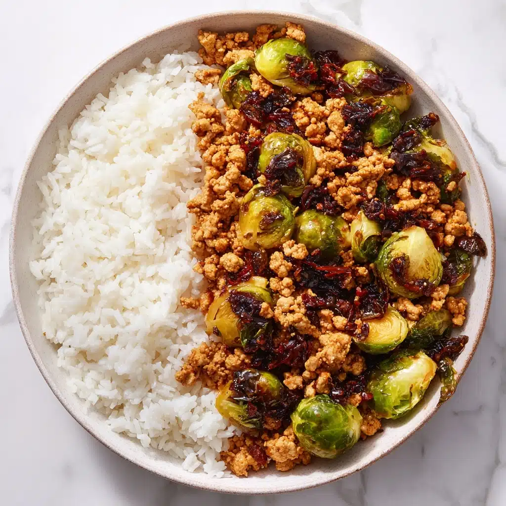Ground Chicken and Brussels Sprouts Recipe