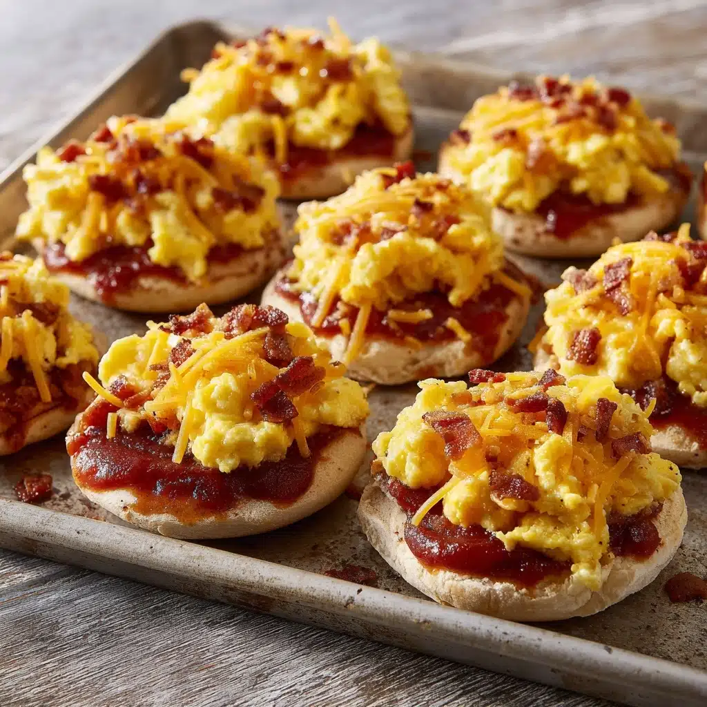 English Muffin Breakfast Pizzas Recipe - Recipe Image