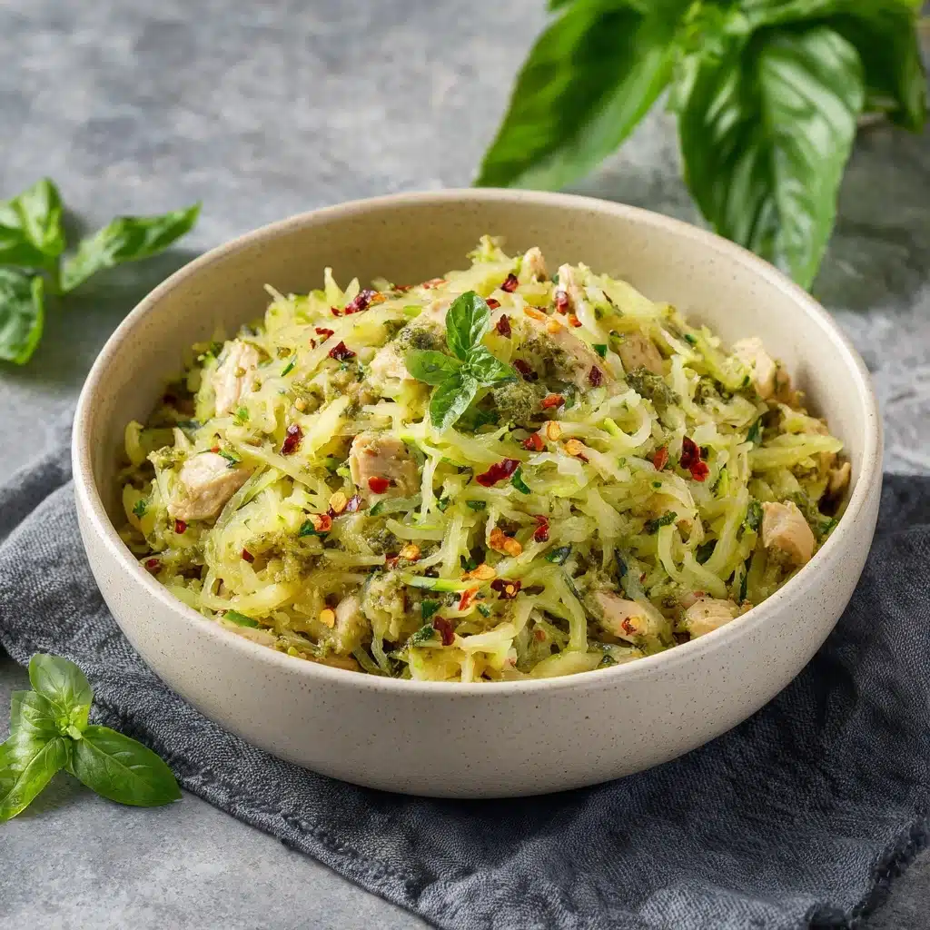 Chicken Pesto Spaghetti Squash Recipe - Recipe Image