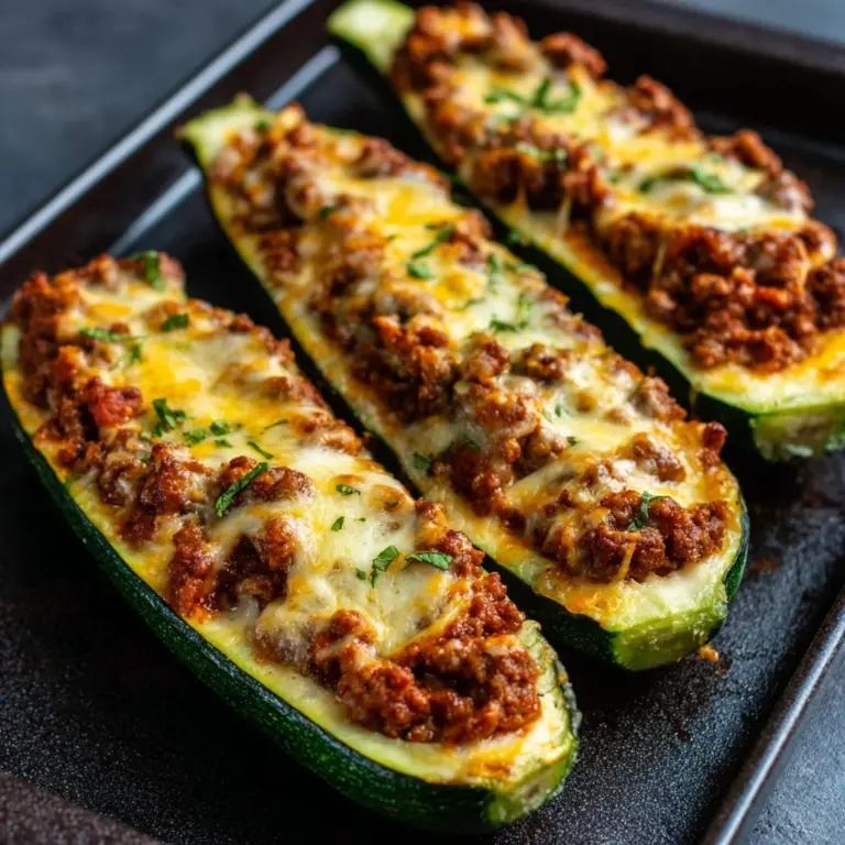 Easy Ground Beef Zucchini Boats (Healthy and Delicious) Recipe