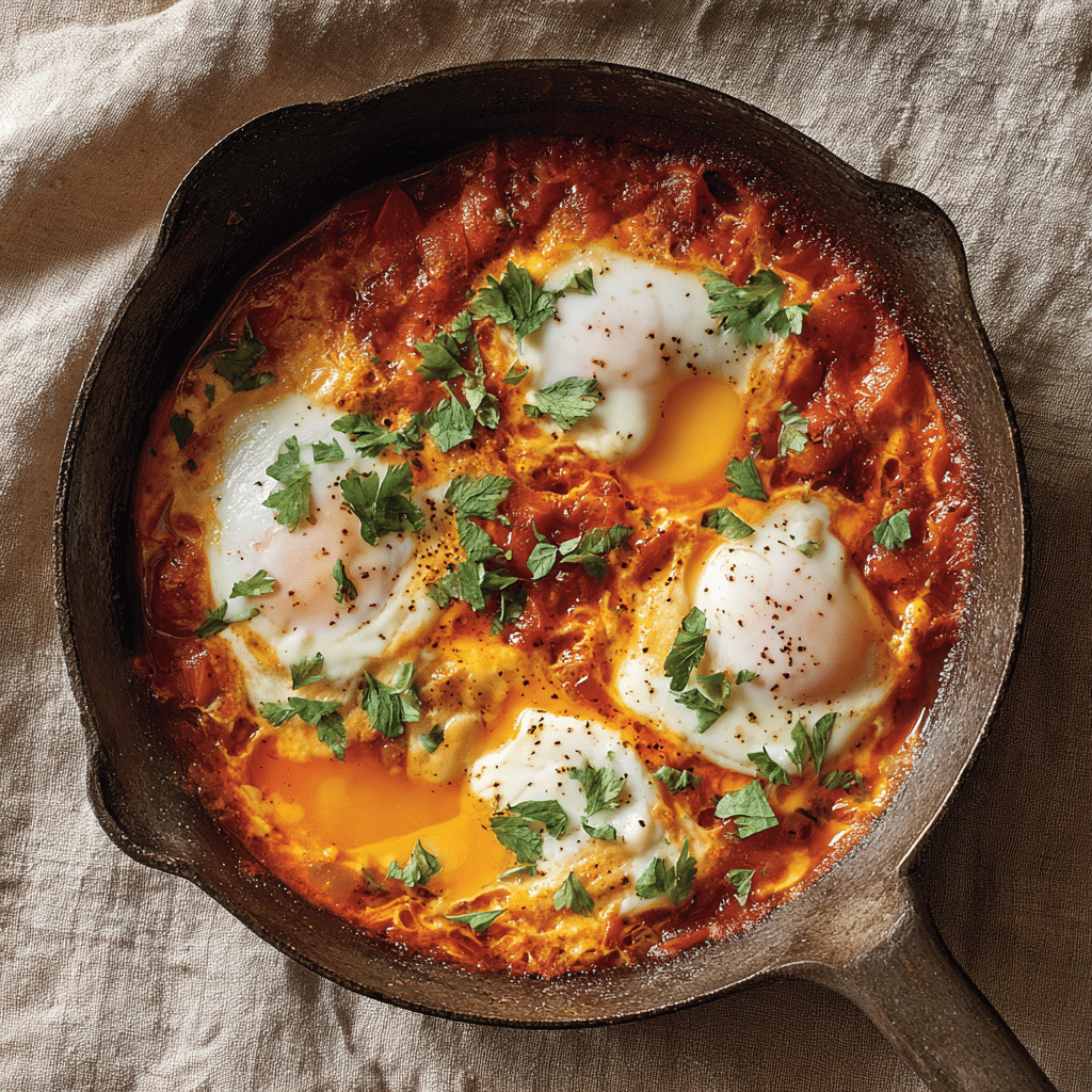 Menemen with Beyaz Peynir or Feta - Turkish Scrambled Eggs Recipe