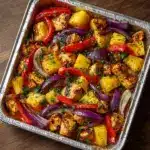 Sheet Pan Hawaiian Chicken with Pineapple and Peppers Recipe